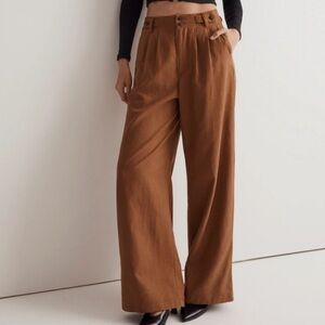 Madewell Brown Wide-Leg Women's Pants